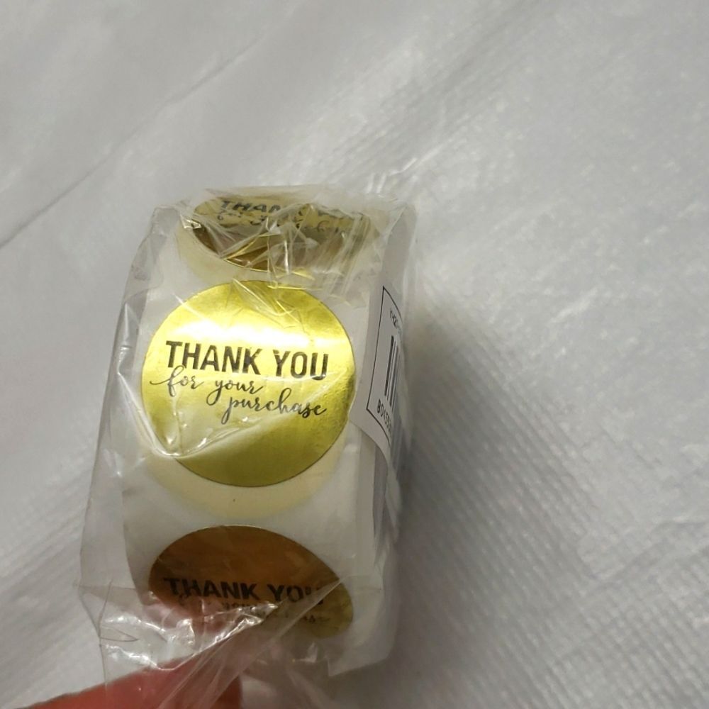 Thank you Stickers 1 Inch 500 pieces Count New